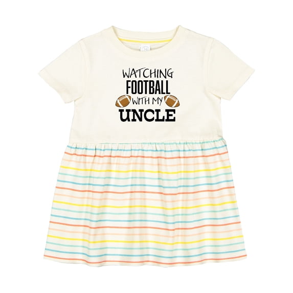 Inktastic Watching Football with My Uncle Girls Baby Dress