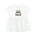 thumbnail image 1 of Inktastic Watching Football with My Uncle Girls Baby Dress, 1 of 5