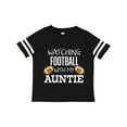 thumbnail image 1 of Inktastic Watching Football with my Auntie Boys or Girls Toddler T-Shirt, 1 of 5