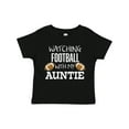 thumbnail image 1 of Inktastic Watching Football with my Auntie Boys or Girls Toddler T-Shirt, 1 of 5