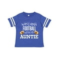thumbnail image 1 of Inktastic Watching Football with my Auntie Boys or Girls Toddler T-Shirt, 1 of 5