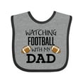 thumbnail image 1 of Inktastic Watching Football with my Dad Boys or Girls Baby Bib, 1 of 4