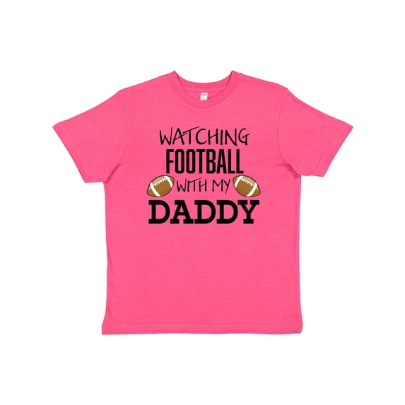 Inktastic Watching Football with my Daddy Youth T-Shirt