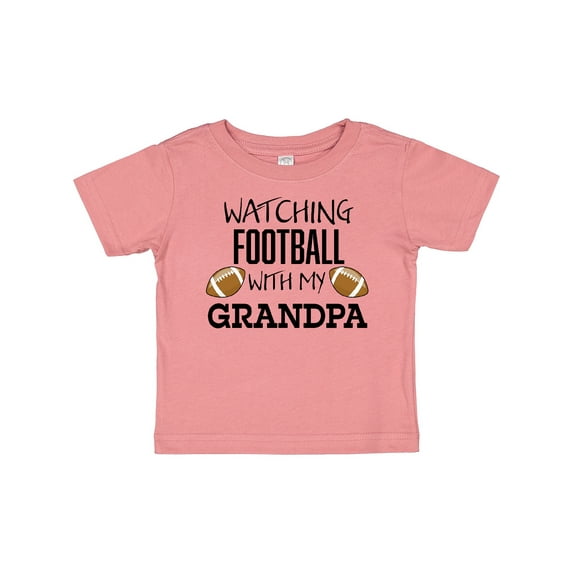 Inktastic Watching Football with My Grandpa Boys or Girls Baby T-Shirt