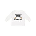 thumbnail image 1 of Inktastic Watching Football with my Grandpa Boys or Girls Long Sleeve Toddler T-Shirt, 1 of 5