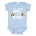 thumbnail image 1 of Inktastic Watching Football with my Papa Boys or Girls Baby Bodysuit, 1 of 5