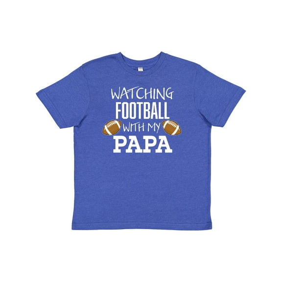 Inktastic Watching Football with my Papa Youth T-Shirt