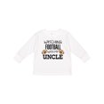 thumbnail image 1 of Inktastic Watching Football with my Uncle Boys or Girls Long Sleeve Toddler T-Shirt, 1 of 5
