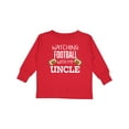 thumbnail image 1 of Inktastic Watching Football with my Uncle Boys or Girls Long Sleeve Toddler T-Shirt, 1 of 5