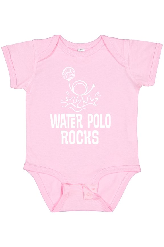 Water Polo Rocks Sports Team Boys or Girls Baby Bodysuit