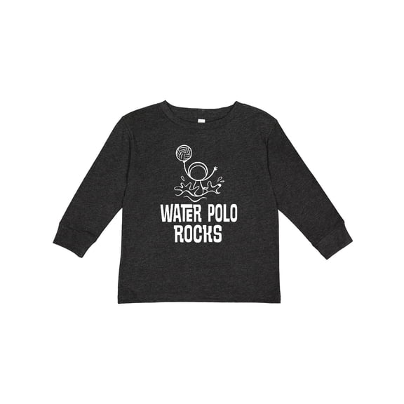 Inktastic Water Polo Rocks Sports Team Boys or Girls Long Sleeve Toddler T-Shirt