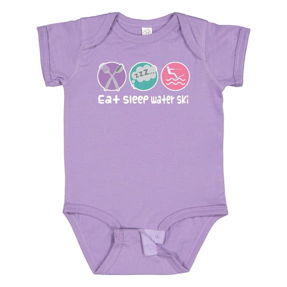 Inktastic Water Skiing Eat Sleep Water Ski Girls Baby Bodysuit