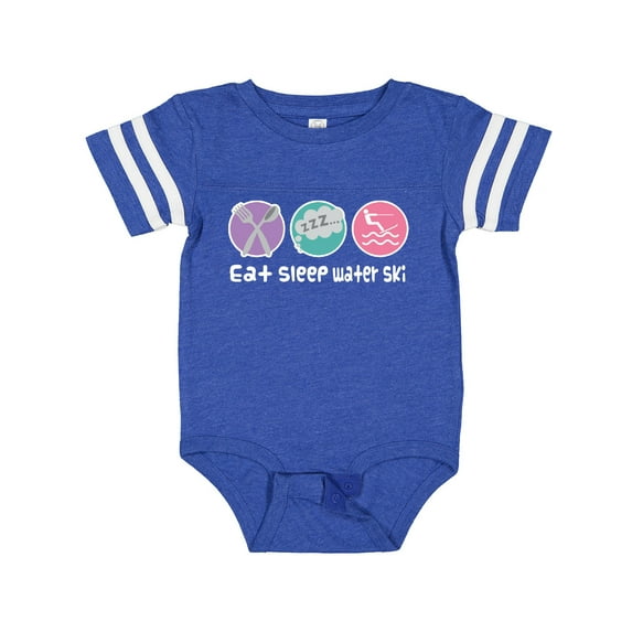 Inktastic Water Skiing Eat Sleep Water Ski Girls Baby Bodysuit