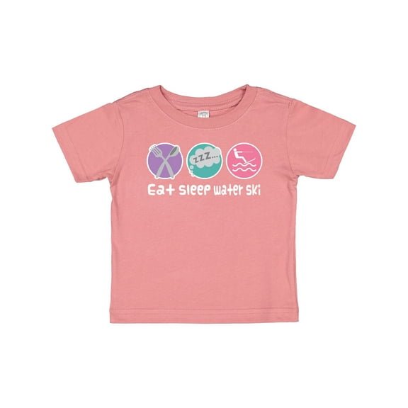 Inktastic Water Skiing Eat Sleep Water Ski Girls Baby T-Shirt