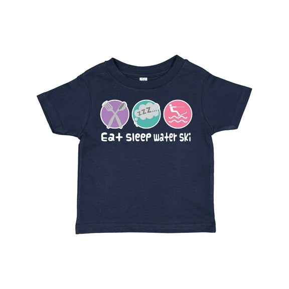 Inktastic Water Skiing Eat Sleep Water Ski Girls Toddler T-Shirt