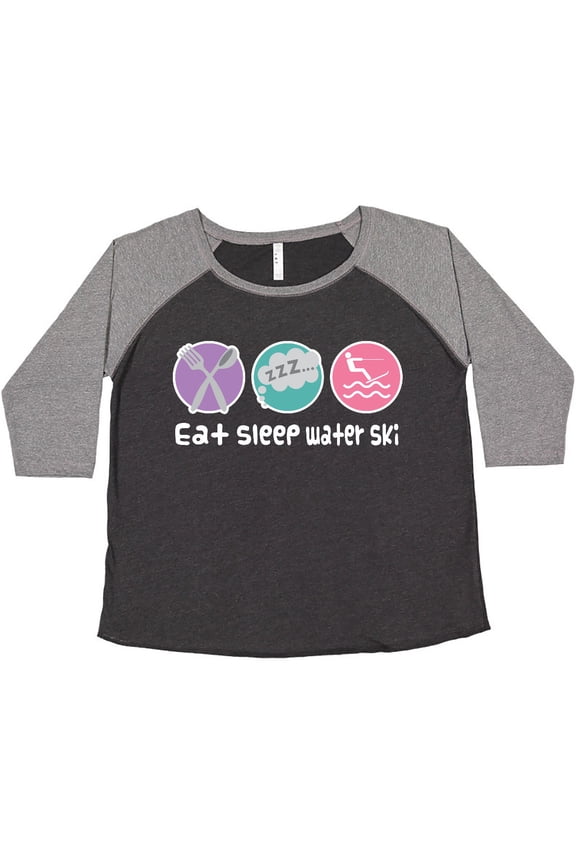 Water Skiing Eat Sleep Water Ski Women's Plus Size T-Shirt