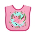 thumbnail image 1 of Inktastic Watermelon Axolotl Boys or Girls Baby Bib, 1 of 4