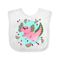 thumbnail image 1 of Inktastic Watermelon Axolotl Boys or Girls Baby Bib, 1 of 4