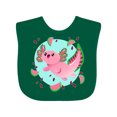 thumbnail image 1 of Inktastic Watermelon Axolotl Boys or Girls Baby Bib, 1 of 4