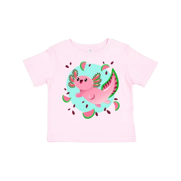 Inktastic Watermelon Axolotl Boys or Girls Toddler T-Shirt