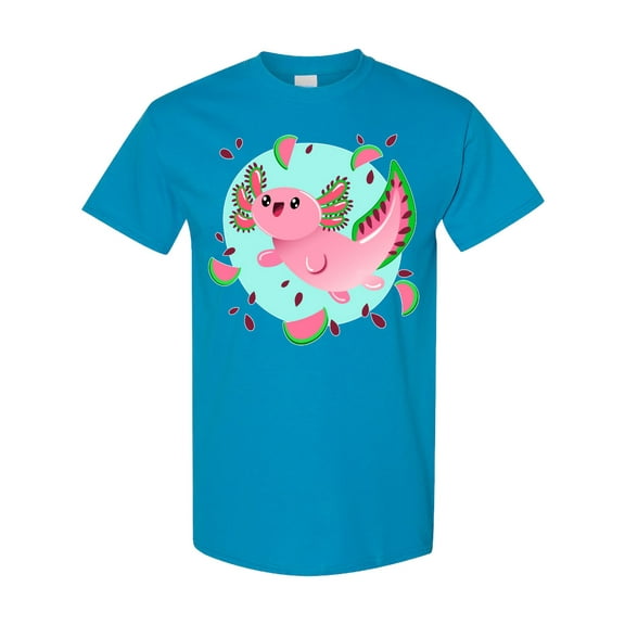 Inktastic Watermelon Axolotl T-Shirt