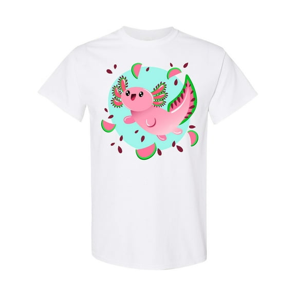 Inktastic Watermelon Axolotl T-Shirt