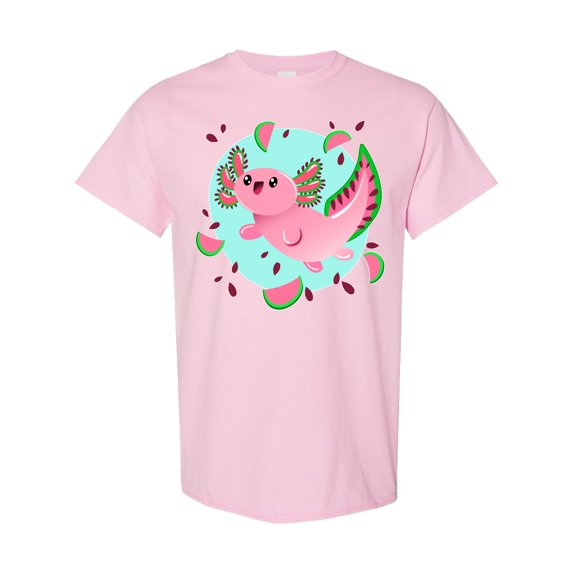 Inktastic Watermelon Axolotl T-Shirt