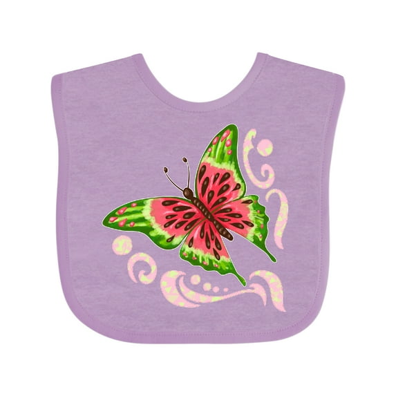 Inktastic Watermelon Butterfly Boys or Girls Baby Bib