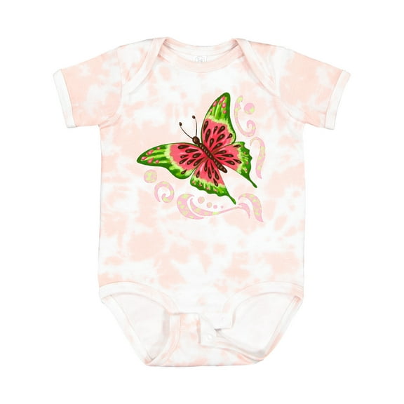 Inktastic Watermelon Butterfly Boys or Girls Baby Bodysuit
