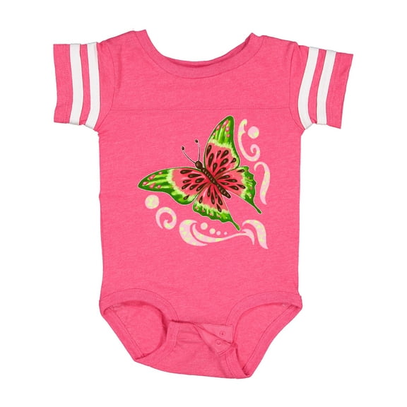 Inktastic Watermelon Butterfly Boys or Girls Baby Bodysuit