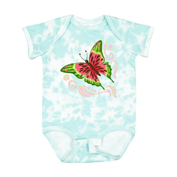 Inktastic Watermelon Butterfly Boys or Girls Baby Bodysuit