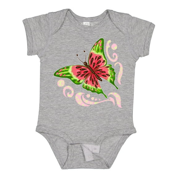 Inktastic Watermelon Butterfly Boys or Girls Baby Bodysuit