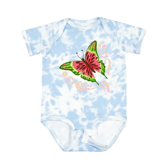 Inktastic Watermelon Butterfly Boys or Girls Baby Bodysuit