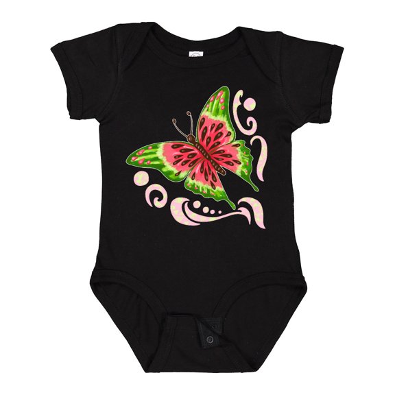 Inktastic Watermelon Butterfly Boys or Girls Baby Bodysuit