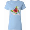 thumbnail image 1 of Inktastic Watermelon Butterfly Women's T-Shirt, 1 of 5
