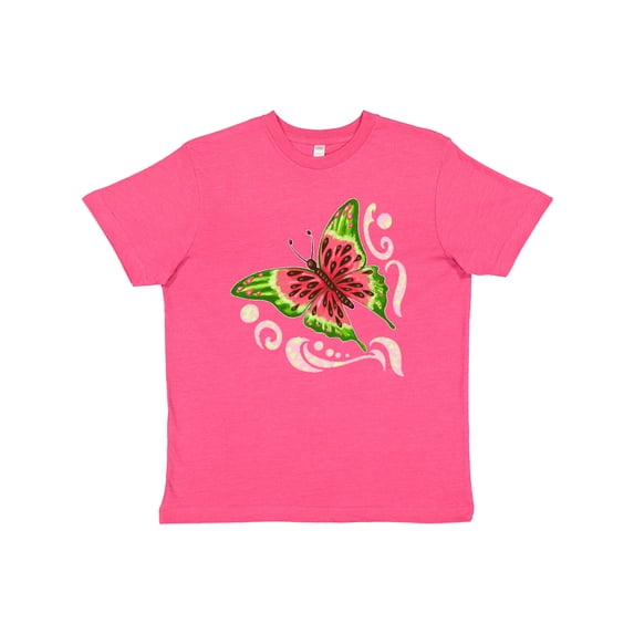 Inktastic Watermelon Butterfly Youth T-Shirt