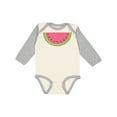 thumbnail image 1 of Inktastic Watermelon Slice Boys or Girls Long Sleeve Baby Bodysuit, 1 of 5