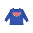 thumbnail image 1 of Inktastic Watermelon Slice Boys or Girls Long Sleeve Toddler T-Shirt, 1 of 5