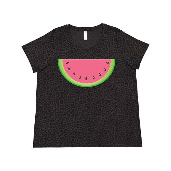Inktastic Watermelon Slice Women's Plus Size T-Shirt