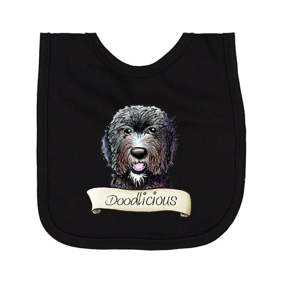 Inktastic Wb Black Doodle Newborn Bib