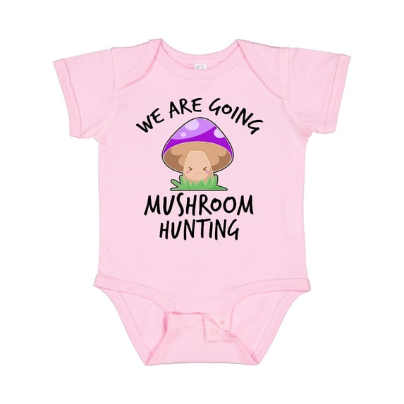 Inktastic We Are Going Mushroom Hunting Boys or Girls Baby Bodysuit