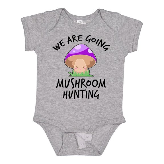 Inktastic We Are Going Mushroom Hunting Boys or Girls Baby Bodysuit