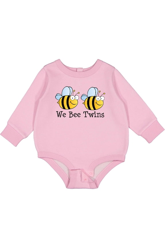 We Bee Twins Baby Fleece Bodysuit