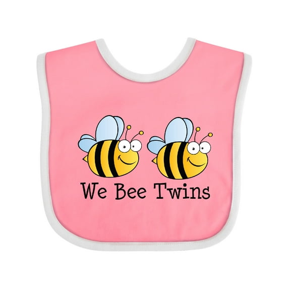 Inktastic We Bee Twins Boys or Girls Baby Bib