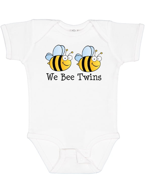 We Bee Twins Boys or Girls Baby Bodysuit