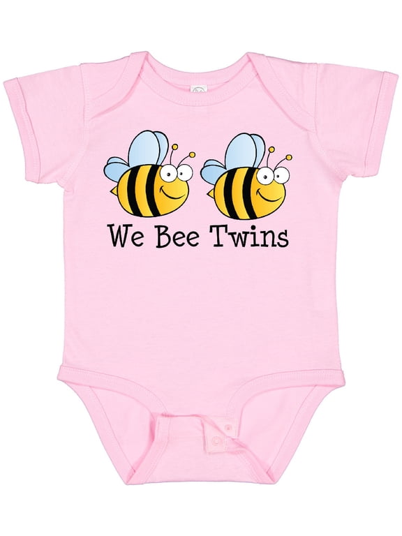 We Bee Twins Boys or Girls Baby Bodysuit