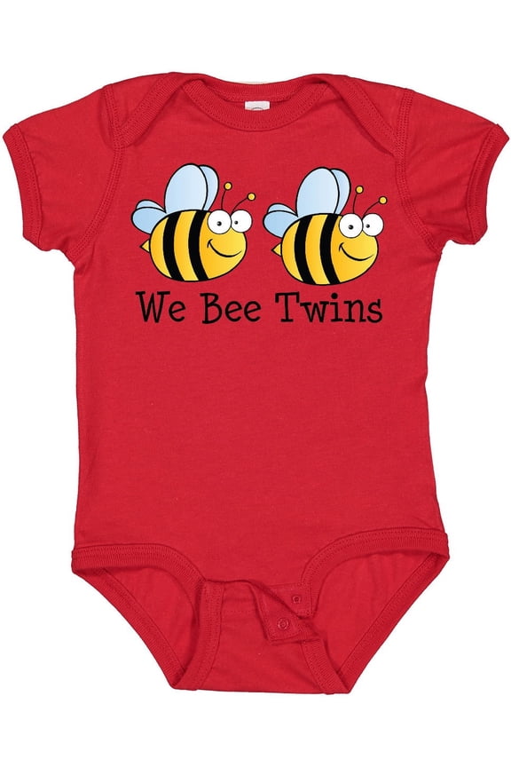 We Bee Twins Boys or Girls Baby Bodysuit