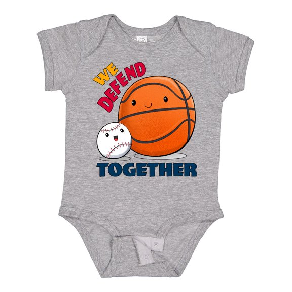 Inktastic We Defend Together- baseball, basketball Boys or Girls Baby Bodysuit