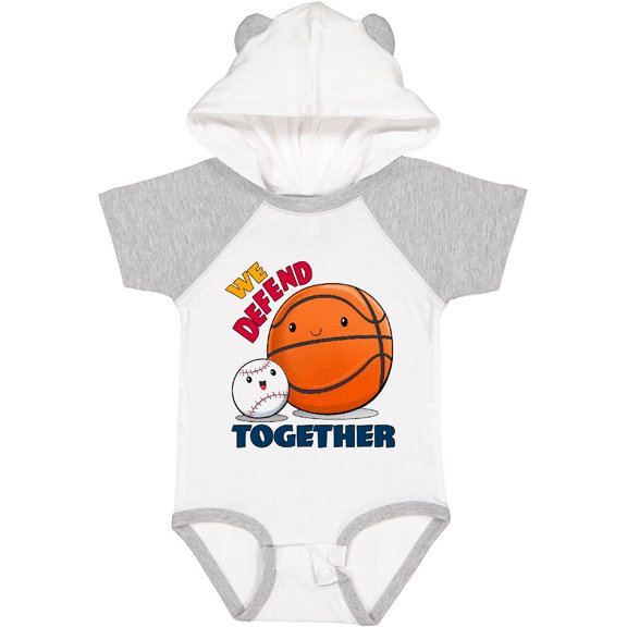 Inktastic We Defend Together- baseball, basketball Boys or Girls Baby Bodysuit