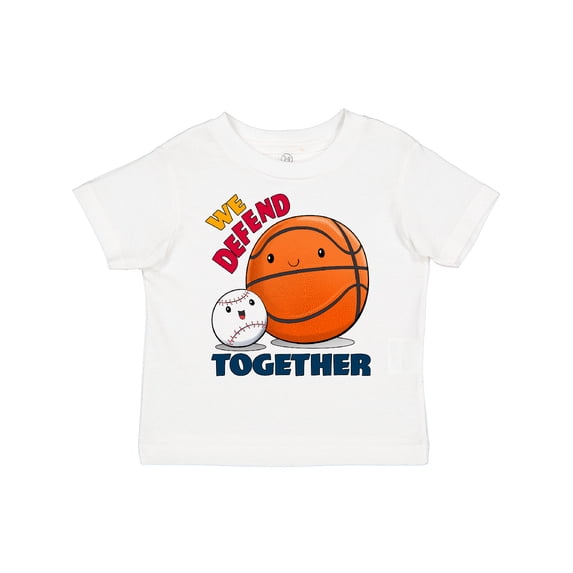 Inktastic We Defend Together Baseball, Basketball Boys or Girls Toddler T-Shirt